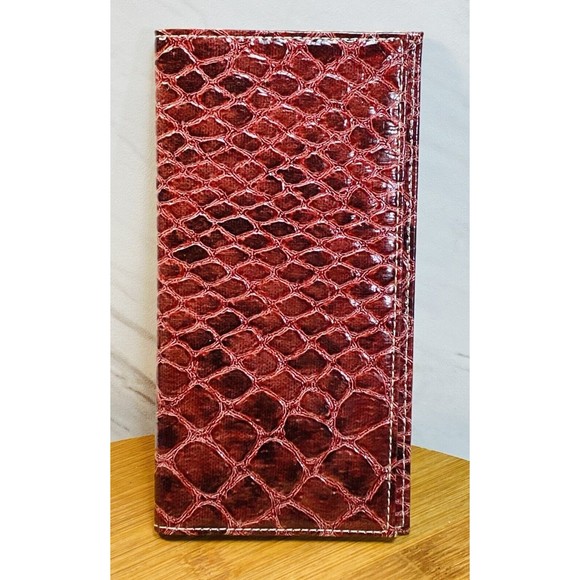 Faux Alligator Skin  Checkbook /Wallet 7”x3.5” - Picture 1 of 3